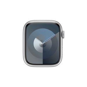 Watch Series 9 Aluminum Cellular (45mm), Silver, White Sport Band