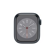 Watch Series 8 Aluminum (45mm), Midnight, Red Sport Loop