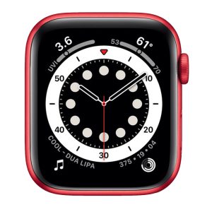 Watch Series 6 Aluminum (40mm), Red, Red Sport Band