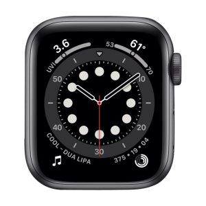 Watch Series 6 Aluminum (44mm), Space Gray, Black Sport Band Watch Series 6 Aluminum (44mm), Space Gray, Black Sport Band