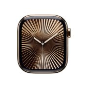 Watch Series 10 Titanium Cellular (46mm), Gold, Gold Milanese Loop